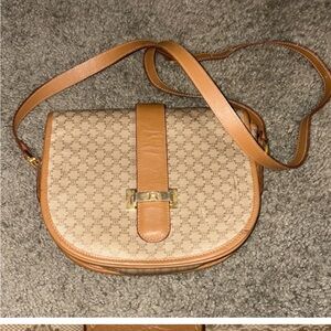 Elegant Tan Celine Crossbody Bag